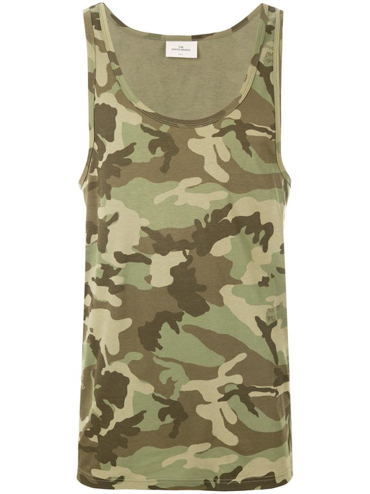 The White Briefs Rye Camouflage Tank - Green