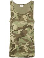 The White Briefs Rye Camouflage Tank - Green