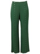 Rosie Assoulin Studded Wide Leg Trousers - Green