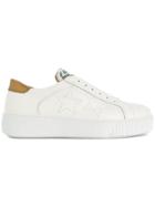 Tosca Blu Rhinestone Embellished Sneakers - White