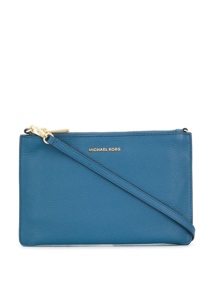 Michael Michael Kors Double Pouch Crossbody Bag - Blue