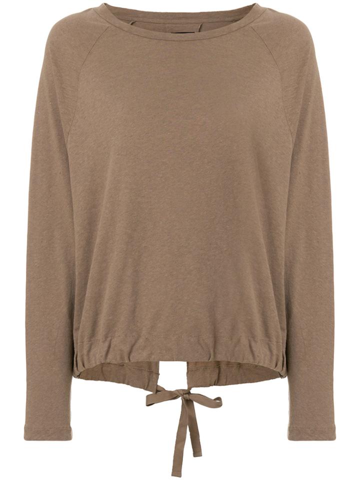 Thom Krom Open Back Jumper - Brown