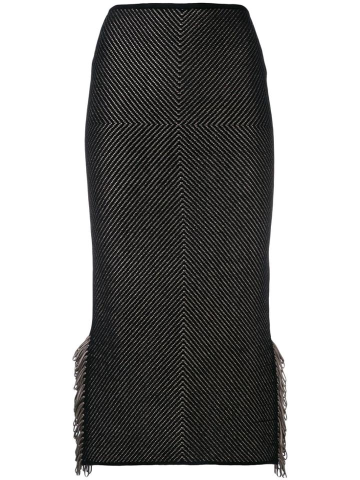 Roland Mouret Appliqué Pencil Skirt - Black