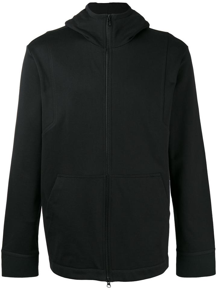 Y-3 Kangaroo Pockets Zipped Hoody, Men's, Size: Small, Black, Cotton/polyester/polyurethane