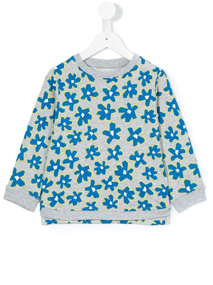 Stella Mccartney Kids - Floral Print Sweatshirt - Kids - Cotton - 5 Yrs, Grey