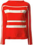 Adidas Striped Panel Top, Women's, Size: 42, Red, Cotton