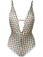 Missoni Zig Zag Swimsuit, Women's, Size: 40, Elastodiene/nylon/polyester/rayon