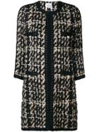 Edward Achour Paris Patterned Coat - Neutrals