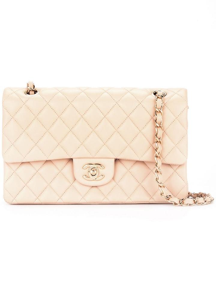 Chanel Pre-owned Quilted Cc Double-flap Chain Shoulder Bag - Neutrals