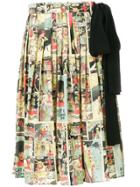 Prada Vintage Comics Print Skirt - Multicolour