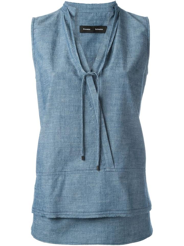 Proenza Schouler Chambray Tank Top