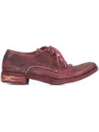 A Diciannoveventitre Peaked Derby Shoes - Red