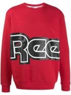 Reebok Logo Print Sweater - Red