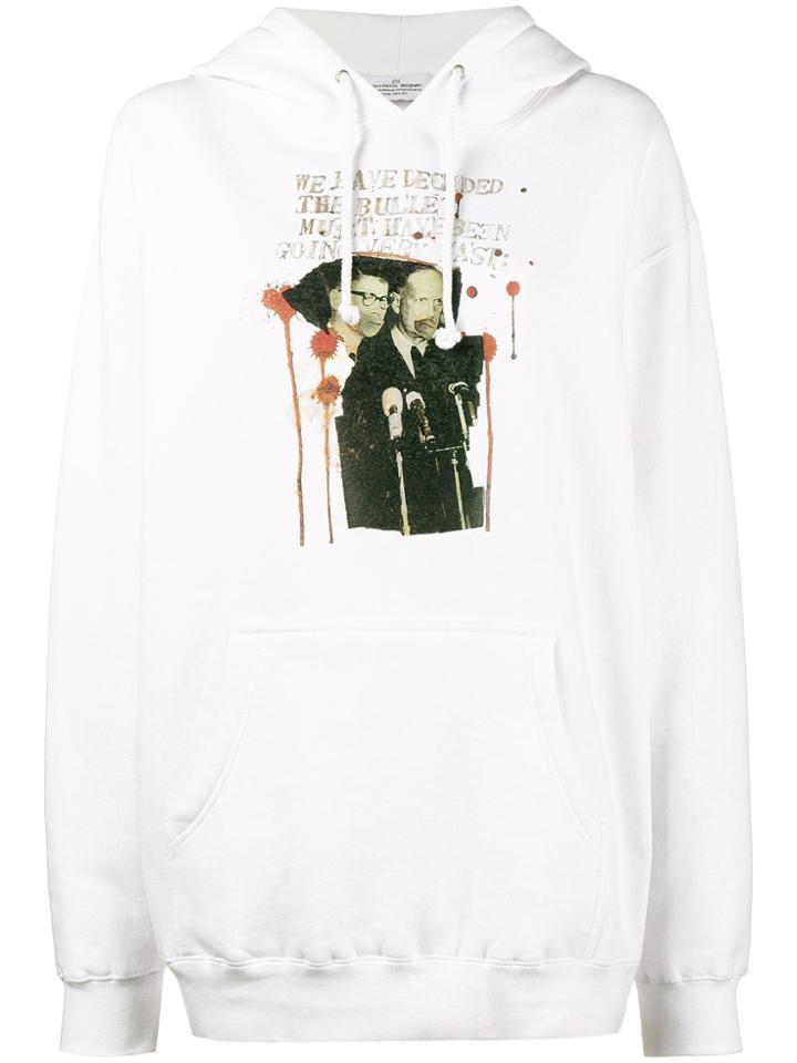 Jean-michel Basquiat X Browns Rome Pays Off Bullet Print Hoodie -