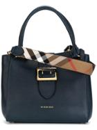 Burberry Buckled Closure Tote - Blue