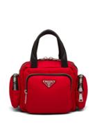 Prada Nylon Cargo Top-handle Bag - Red