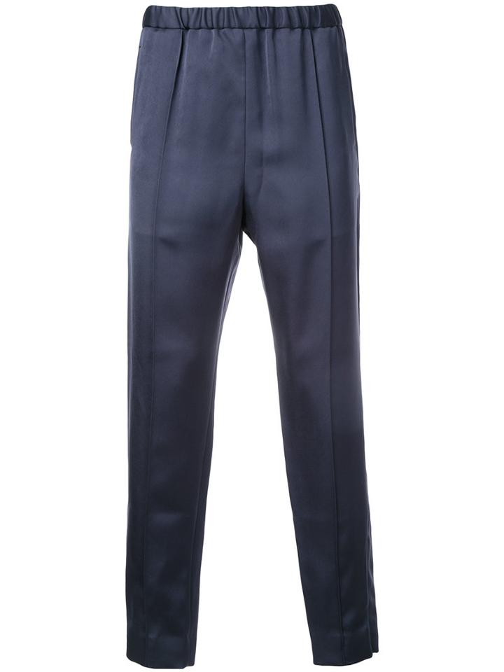 H Beauty & Youth Inverted Seam Trousers, Men's, Size: Medium, Blue, Triacetate