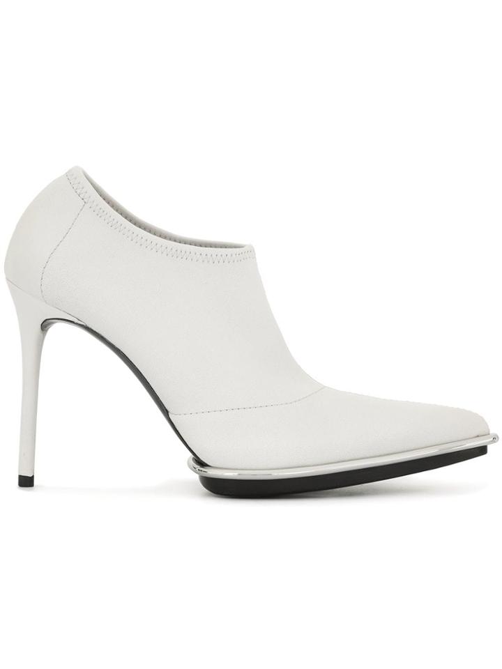Alexander Wang White Metal Boots