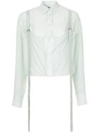 Sies Marjan Turned Up Strappy Shirt - Green