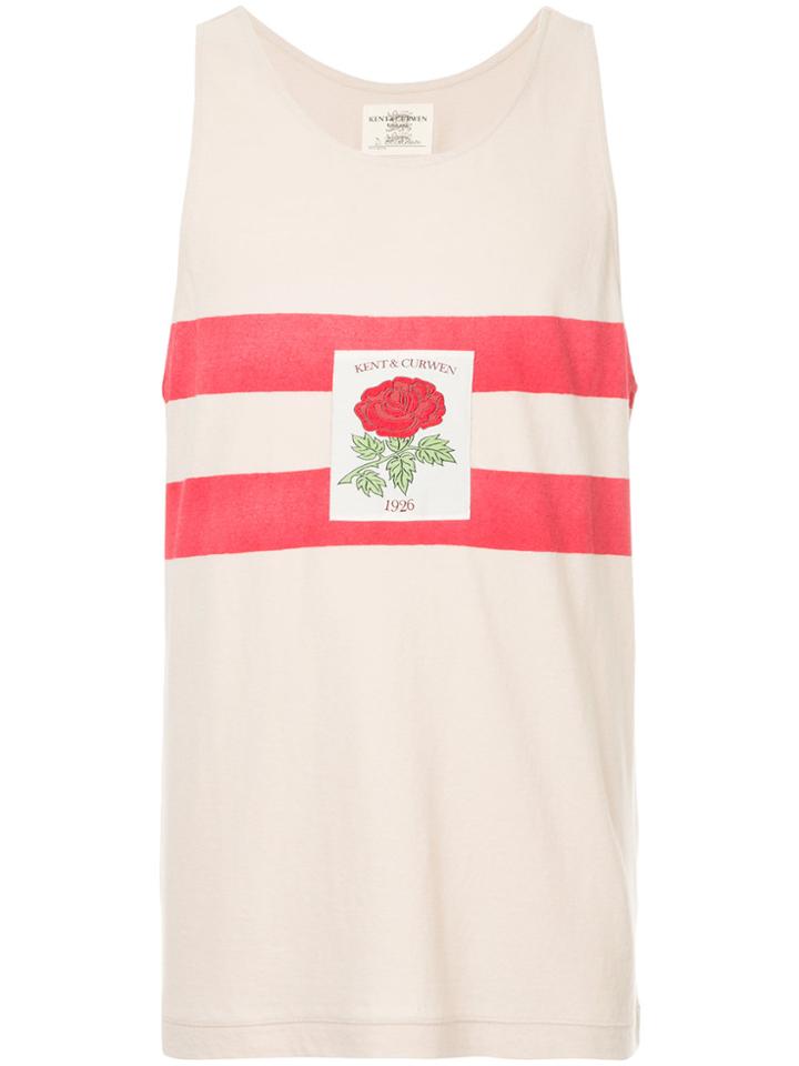 Kent & Curwen Striped Tank Top - White