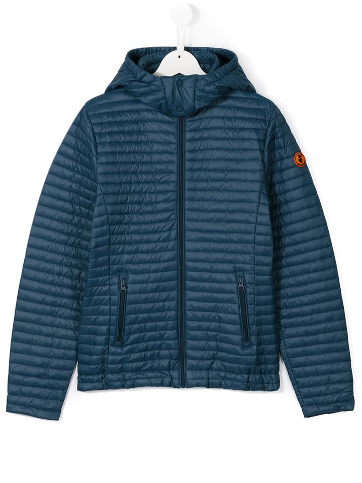 Save The Duck Kids Padded Coat, Boy's, Size: 14 Yrs, Blue