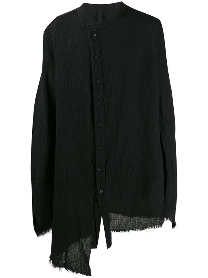 Army Of Me Oversized Asymmetric Shirt - Black