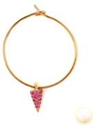 Asherali Knopfer Interchangeable Sapphire 'lou' Hoop Earring, Women's, Pink/purple