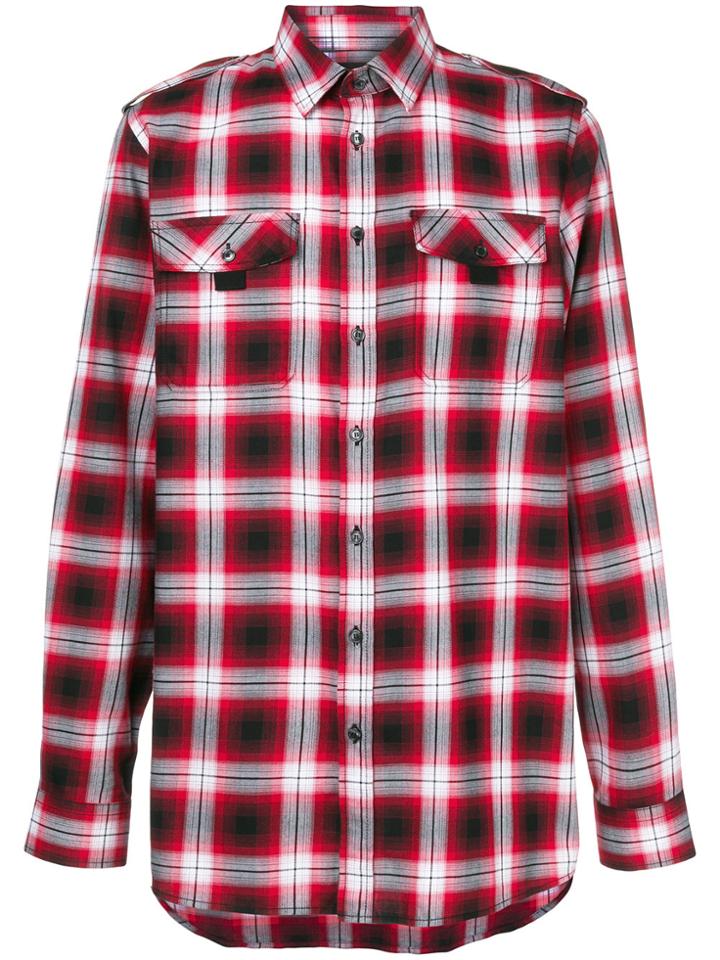 Diesel Black Gold Sadras Checked Shirt - Red