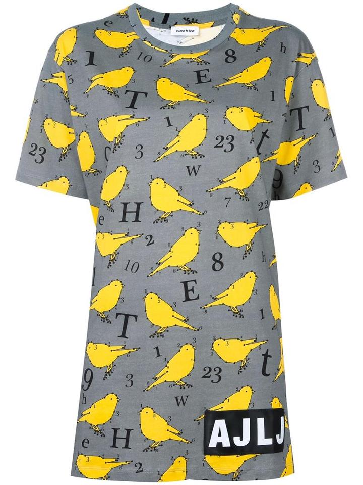 Au Jour Le Jour Oversized T-shirt, Women's, Size: 42, Grey, Cotton