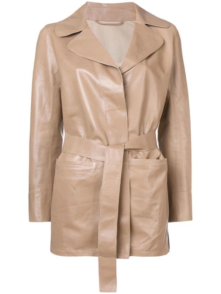 Sylvie Schimmel Mirage Love Leather Jacket - Neutrals