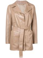 Sylvie Schimmel Mirage Love Leather Jacket - Neutrals