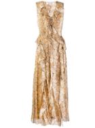 Diane Von Furstenberg Animal Print Chiffon Dress - Neutrals
