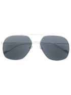 Saint Laurent Eyewear Classic 11 Aviator Sunglasses - Metallic