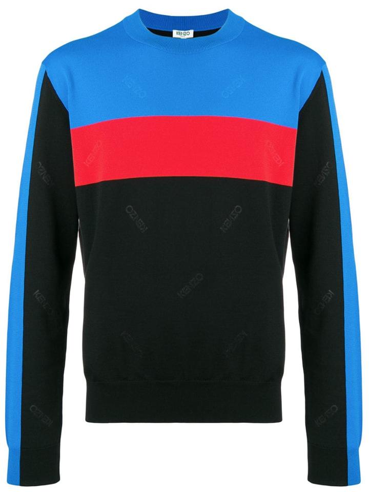 Kenzo Kids Multi Logo Jumper - Blue
