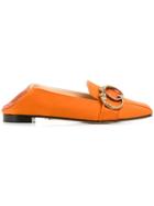 Charlotte Olympia Buckle Detail Loafers - Orange
