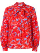 Msgm Leaf Print Shirt - Multicolour