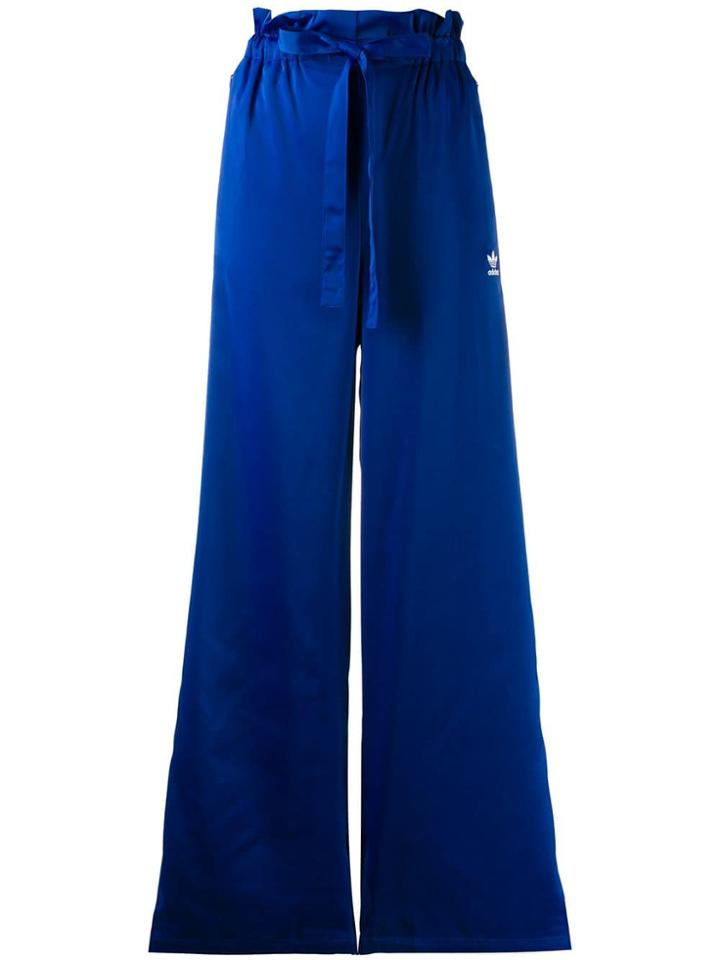 Adidas Wide-leg Track Pants - Blue