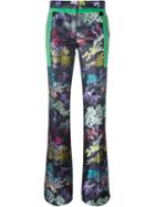 Marco De Vincenzo Side Zip Detail 'china' Print Flared Trousers