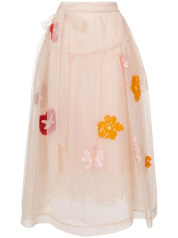 Simone Rocha Tulle Skirt - Yellow