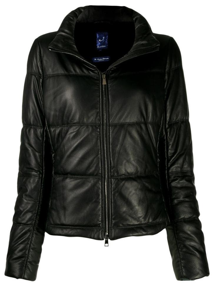 Jacob Cohen Quilted High-neck Jacket - Black
