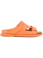 Camper Asymmetric Strappy Sandals - Yellow & Orange