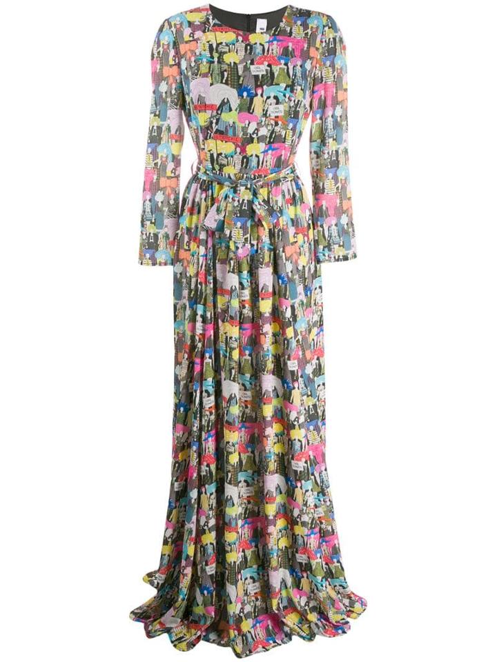 Ultràchic Fashion Print Dress - Black