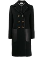 Fendi Patch Pocket Peacoat - Black