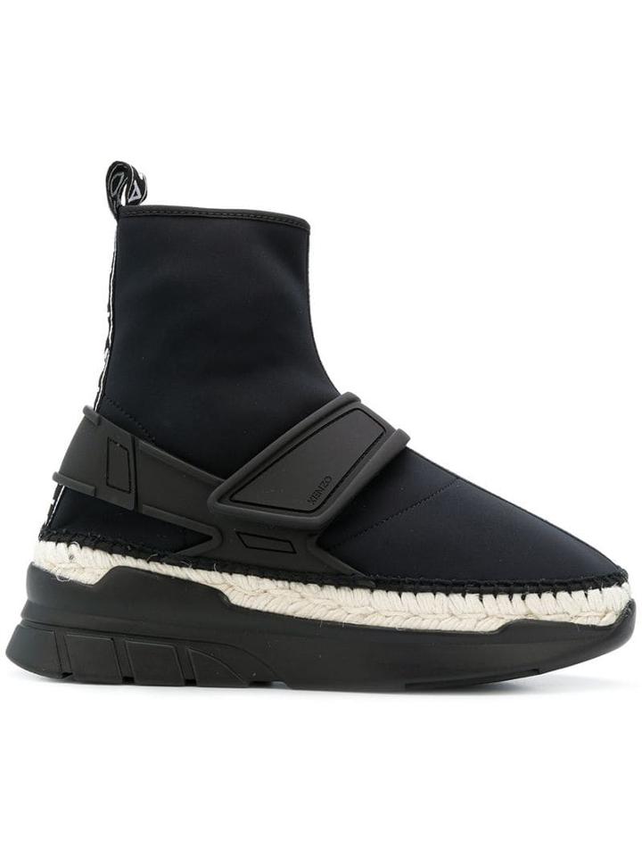 Kenzo K-lastic High-top Sneakers - Black