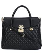 Love Moschino Quilted Tote, Women's, Black, Polyurethane