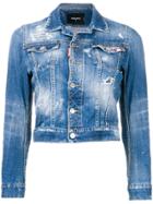 Dsquared2 Stonewashed Denim Jacket - Blue