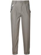 Kolor Cigarette Trousers, Women's, Size: 2, Nude/neutrals, Wool
