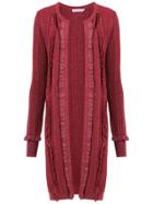 Nk Knit Cardi-coat - Red