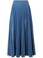 Maison Margiela Pleated Maxi Skirt - Blue
