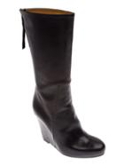 Premiata Mid-calf Wedge Boot, Women's, Size: 39, Black, Leather